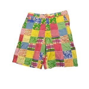 10 JBM Sport Women's Shorts Patchwork Print Bright Floral Stripe